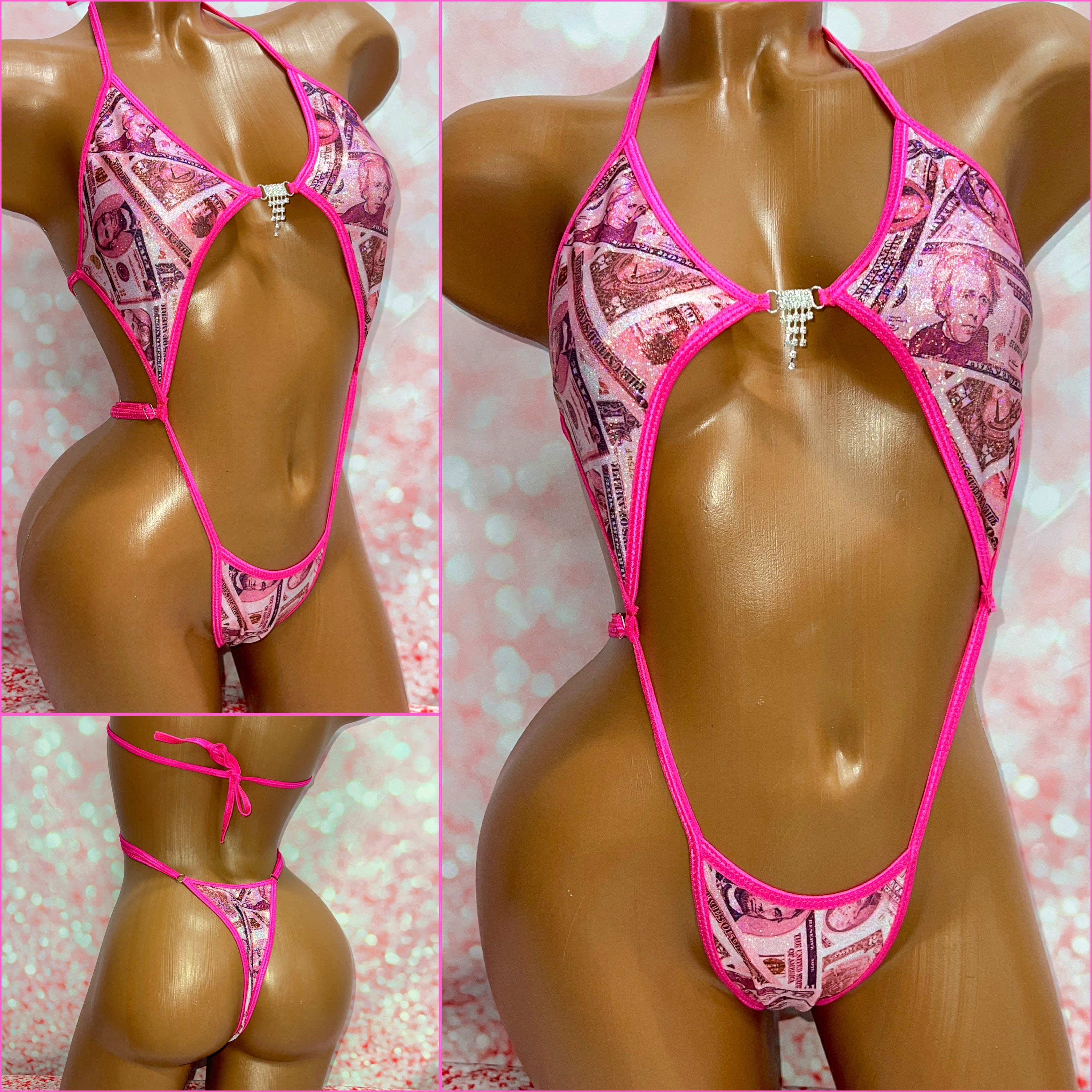 Pink Money Diamond Slingshot