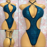 Metallic Cut Out One Piece - Multiple Colour Options