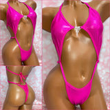 Metallic Hot Pink Diamond Slingshot