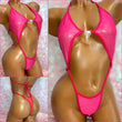 Pink Glitter Mesh Diamond Slingshot