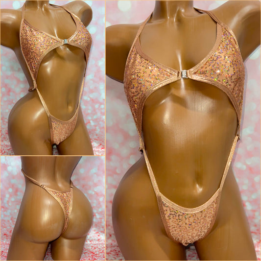 Topaz Sequin Clip Front Sling
