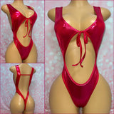 Tie Front Bodysuit - Strap Back