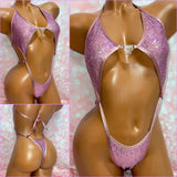 Dusty Pink Sequin Diamond Slingshot