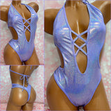 Purple X Front One Piece