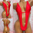 Red Spandex Micro One Piece