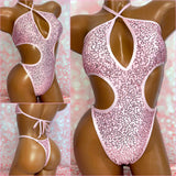 Sequin Cut Out One Piece - Multiple Colour Options