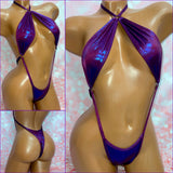 Metallic Plum Choker Slingshot