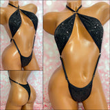 Black Sequin Choker Slingshot