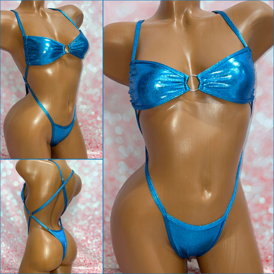 Metallic Teal Blue X-Tina Slingshot