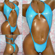 Blue Glitter Mesh Diamond Slingshot