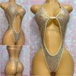 Fawn Holo Rhinestone Bodysuit