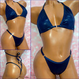 Metallic Navy Blue Bikini