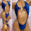 Royal Blue Holo Velvet Diamond Slingshot