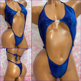 Royal Blue Holo Velvet Diamond Slingshot