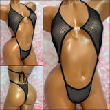 Black Fishnet Diamond Slingshot