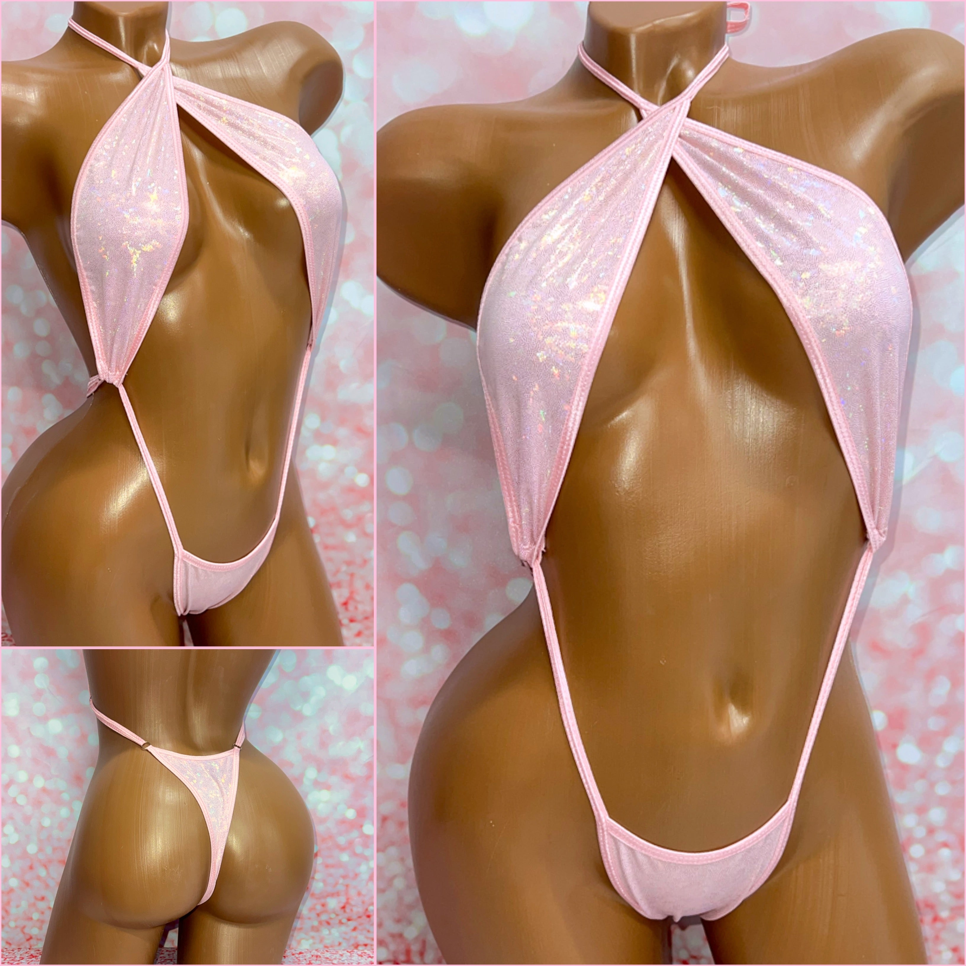 Baby Pink Metallic Slingshot