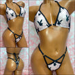 Bunny Print Cut Out Bikini
