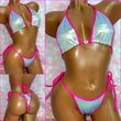 Holographic Silver Bikini