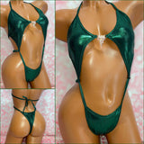 Metallic Forest Green Diamond Slingshot