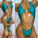 Green Sequin Diamond Slingshot
