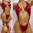 Metallic Burgundy Diamond Slingshot