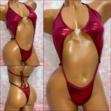 Metallic Burgundy Diamond Slingshot