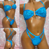 Blue Sequin Strappy X-Tina