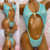 Blue Holo Mesh Diamond Slingshot