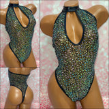 Roma Choker Sequin Bodysuit