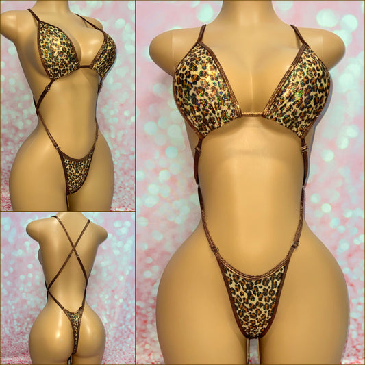 Holographic Leopard X-Tina Bikini