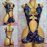 Grunge Butterfly Cut Out Romper