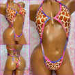 Giraffe Print Diamond Slingshot