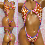 Giraffe Print Diamond Slingshot