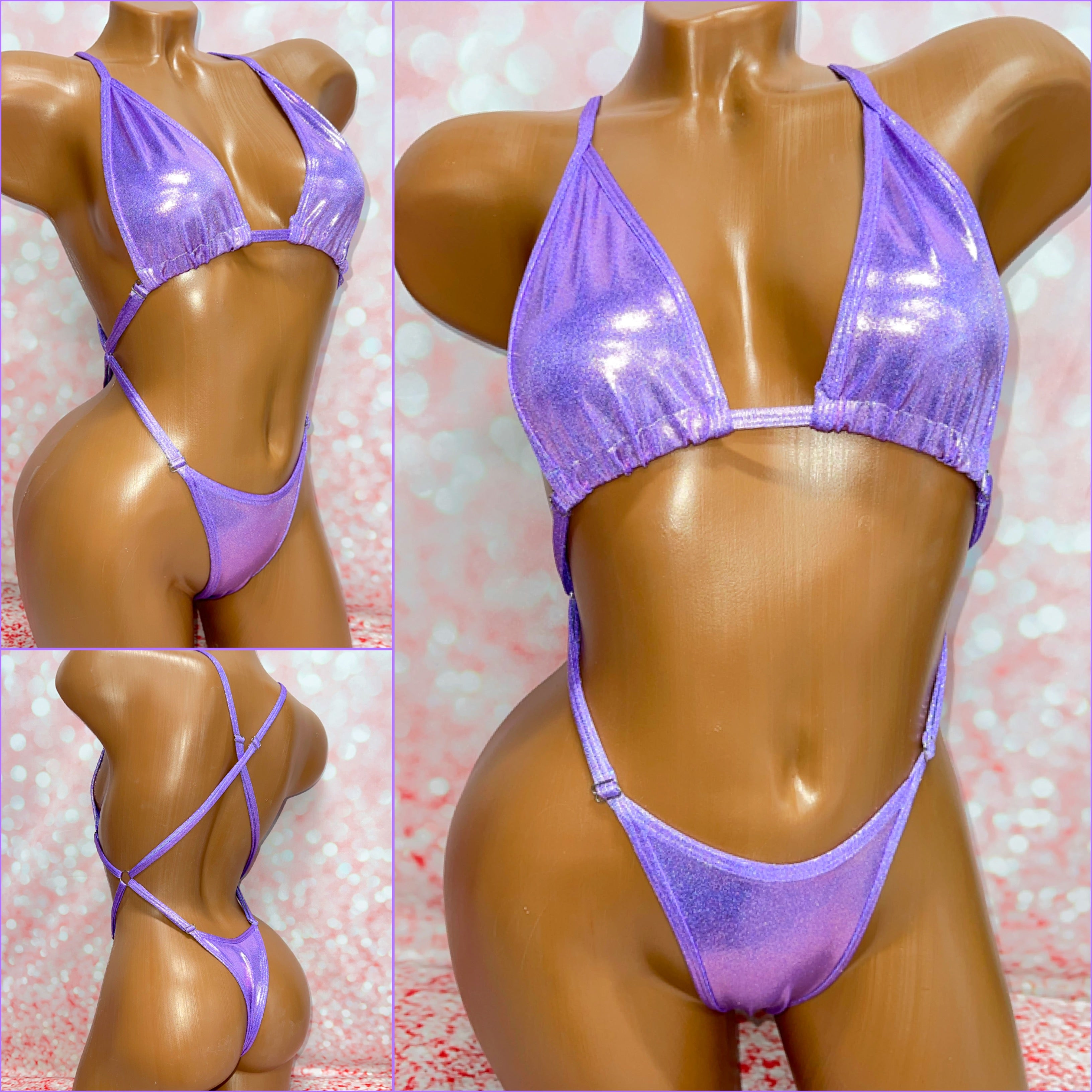 Metallic Purple X-Tina Bikini