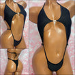 Black Glitter Knit Diamond Slingshot