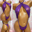 Purple Metallic Lace Slingshot