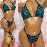 Teal Sequin Bikini