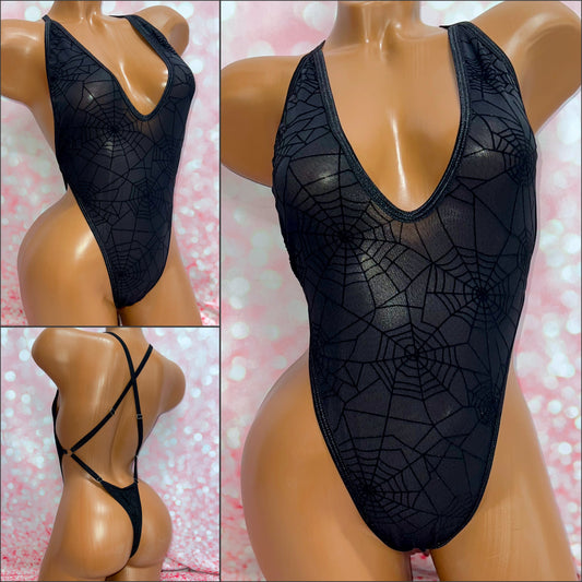 Spider Web Mesh One Piece