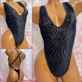Damask Velvet Adjustable One Piece
