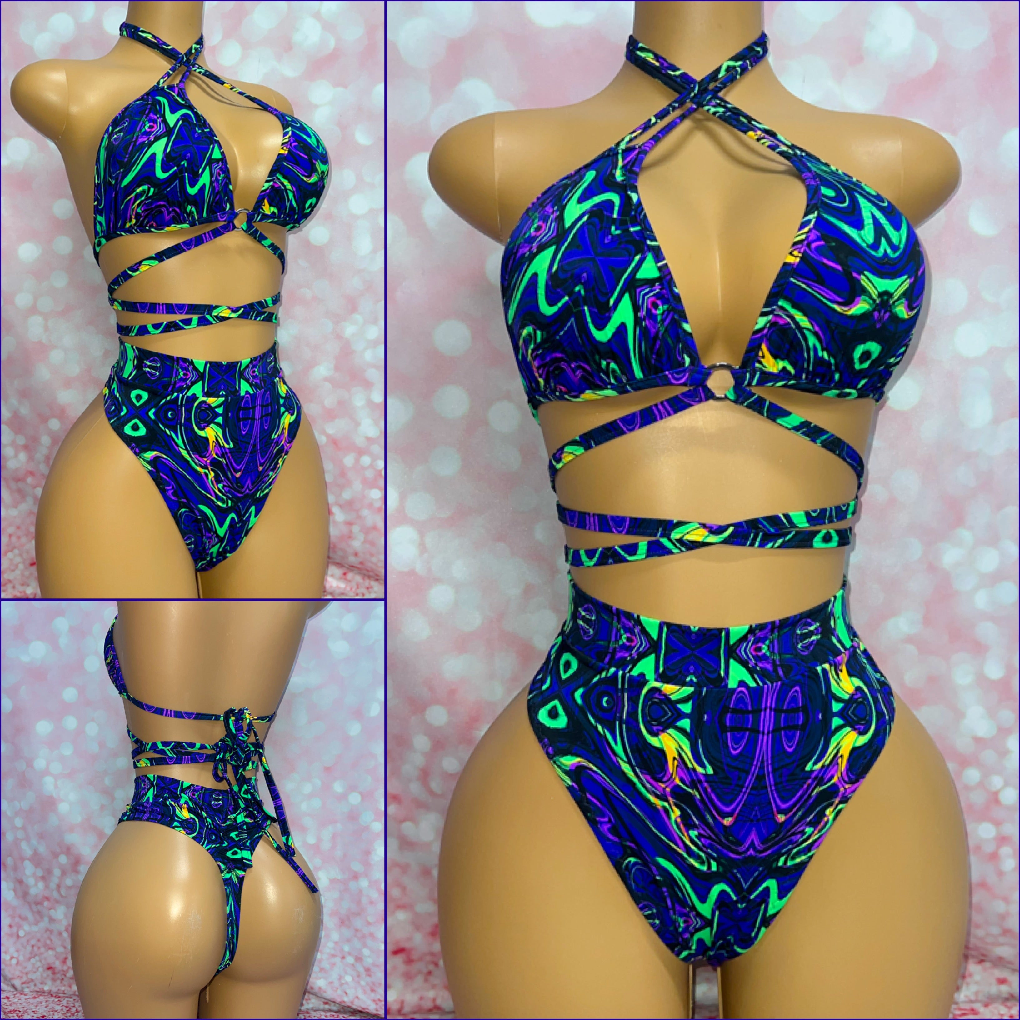 UV Reactive High Waist Set