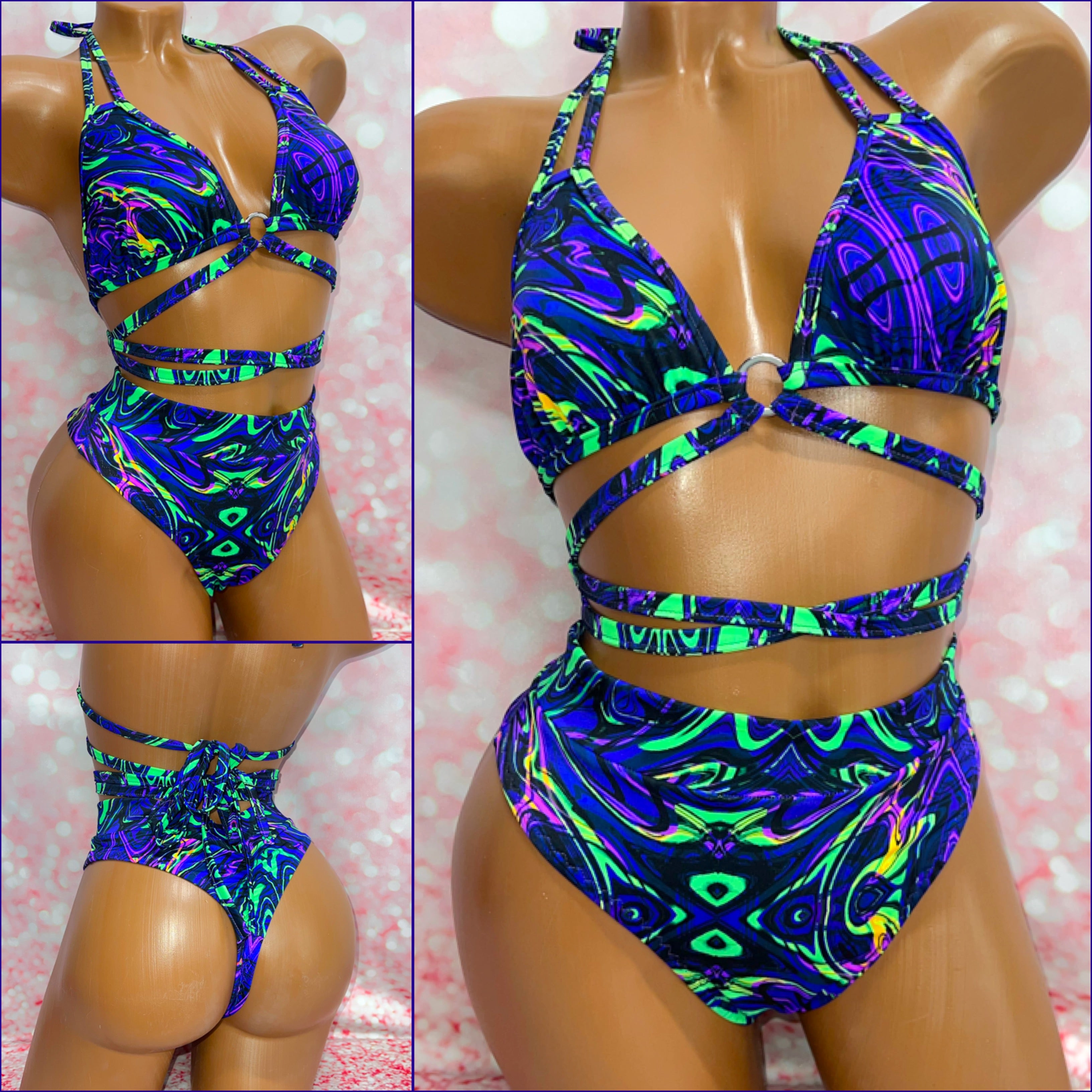 UV Reactive High Waist Set