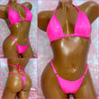 Metallic Neon Pink Bikini