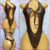 Metallic Cheeky One Piece - Multiple Colour Options