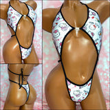 Kitty Print Diamond Slingshot