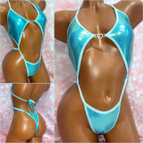 Metallic Aqua Diamond Slingshot