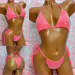 Extreme Bling Slider Bikini Dark Pink