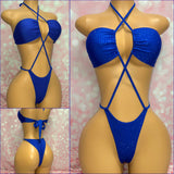 Multi Way Rhinestone Bodysuit Royal