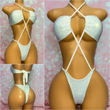 Multi Way Rhinestone Bodysuit White