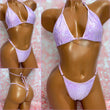 Lilac Purple Sequin Bikini