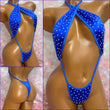 Royal Blue Rhinestone Slingshot